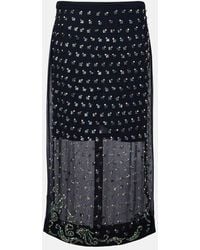 Dries Van Noten - Embellished Midi Skirt - Lyst
