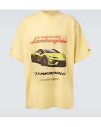 Balenciaga - X Automobili Lamborghini Cotton Jersey T-Shirt - Lyst
