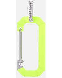 Eera - Einzelner Ohrring Chiara Big Aus 18Kt Weissgold Mit Diamanten - Lyst