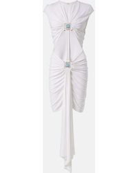 Christopher Esber - Cutout Gathered Jersey Minidress - Lyst