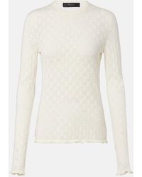 Gucci - Gg Cotton-Blend Devore T-Shirt - Lyst
