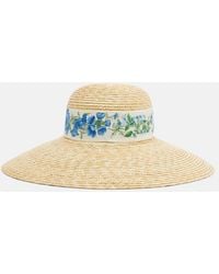 Ferragamo - Hut Aus Raffiabast - Lyst