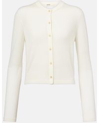 KHAITE - Brieta Wool-Blend Cardigan - Lyst