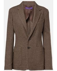 Ralph Lauren - Hailey Wool, Silk, And Cashmere Blazer - Lyst