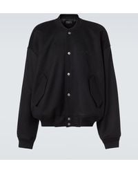 Balenciaga - Wool Bomber Jacket - Lyst