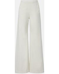 Nili Lotan - Reed Cotton Wide-Leg Pants - Lyst