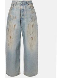 Acne Studios - 2023 Coated Mid-Rise Wide-Leg Jeans - Lyst