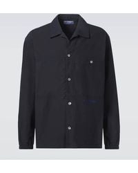 Stone Island - Hemdjacke Marina Aus Baumwoll-Canvas - Lyst