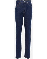 RE/DONE - Super High Drainpipe Slim Jeans - Lyst