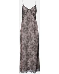 Blumarine - Rebrode Lace Midi Dress - Lyst