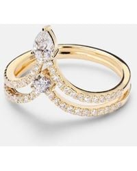 SHAY - Ring Aus 18Kt Gelbgold Mit Diamanten - Lyst