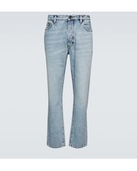 Saint Laurent - Mid-Rise Straight Jeans - Lyst