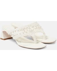 Jonathan Simkhai - Alia Woven Leather Platform Thong Sandals - Lyst
