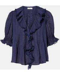 Doen - Blusa Henri De Gasa De Algodon - Lyst