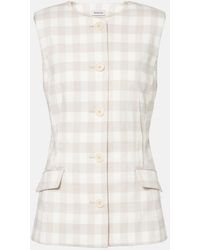 Jonathan Simkhai - Calliope Gingham Vest - Lyst