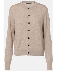Acne Studios - Keny Face Wool Cardigan - Lyst