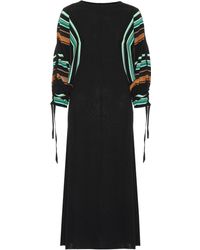 Marni Maxikleid aus einem Wollgemisch - Schwarz