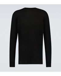 Uomo Abbigliamento da T-shirt da T-shirt a manica lunga T-shirtRick Owens in Materiale sintetico da Uomo colore Nero 