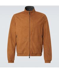 ZEGNA - Reversible Leather Blouson - Lyst