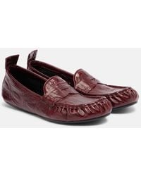Acne Studios - Bojan Croc-Effect Leather Loafers - Lyst