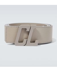 Christian Louboutin - Ceinture Happy Rui Cl En Cuir A Logo - Lyst