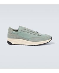 Common Projects - Track 80 Suede-paneled Sneakers - Lyst