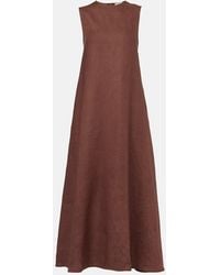 Asceno - Tallin Linen Maxi Dress - Lyst