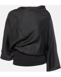 Rick Owens - Cylinder Draped Jersey Top - Lyst