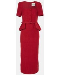 Roland Mouret - Midikleid Aus Boucle - Lyst
