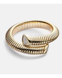 Marina B - Trisola 18Kt Cuff Bracelet With Diamonds - Lyst