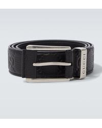 Gucci - Guertel Gg Aus Leder - Lyst