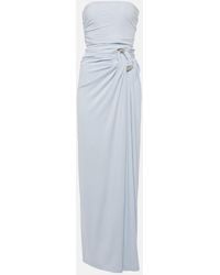 Jonathan Simkhai - Emma Draped Jersey Bustier Gown - Lyst