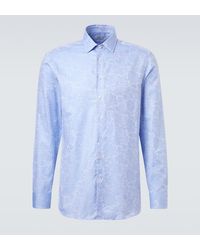 Etro - Floral Cotton Jacquard Shirt - Lyst