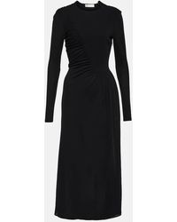 Tory Burch - Ruched Midi Dress - Lyst