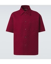 Gucci - Gg Cotton Jacquard Oversized Shirt - Lyst
