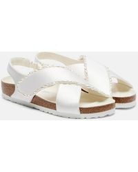 Birkenstock - X Danielle Frankel Tulum Embellished Satin Sandals - Lyst