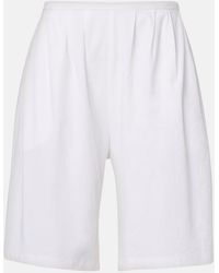 KHAITE - Poppy Cotton Bermuda Shorts - Lyst