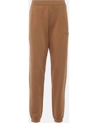 Max Mara - Cotton-Blend Jersey Sweatpants - Lyst