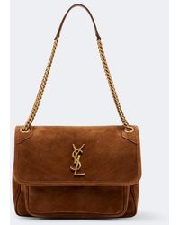 Saint Laurent - Niki Medium Suede Shoulder Bag - Lyst