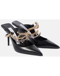 Jimmy Choo - X Jean Paul Gaultier Embellished Leather Slingback Pumps - Lyst