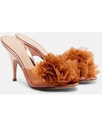 Gianvito Rossi - Igea Floral-Applique Pvc Mules - Lyst
