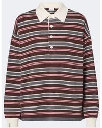 The Upside - Wonder Striped Cotton Polo Sweater - Lyst
