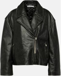 Acne Studios - Lilket Distressed Leather Jacket - Lyst