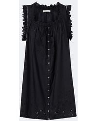 Doen - Nessie Broderie Anglaise Cotton Minidress - Lyst
