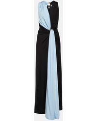 Bottega Veneta - Draped Jersey Maxi Dress - Lyst