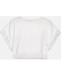 Zimmermann - Cropped-Top aus Frottee - Lyst