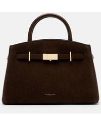 DeMellier - Hudson Small Suede Top-Handle Bag - Lyst