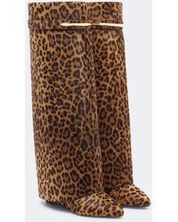 Givenchy - Shark Pinch Calf Hair Knee-High Boots - Lyst