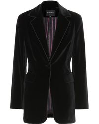 Etro Blazer de terciopelo - Negro