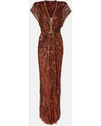 Jenny Packham - Zola Sequined Gown - Lyst
